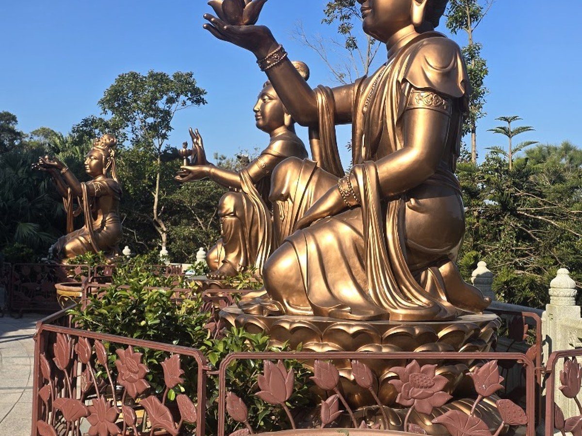 Bodhisattva statues at the Big Buddha, Lantau