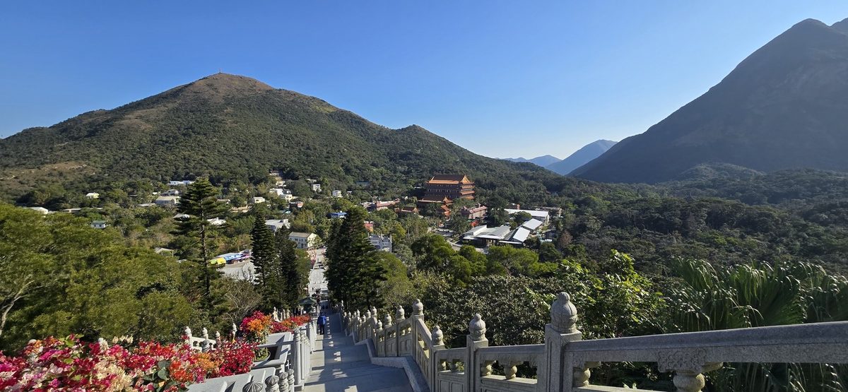 View over Ngong Ping and Po Lin Monastery, Lantau